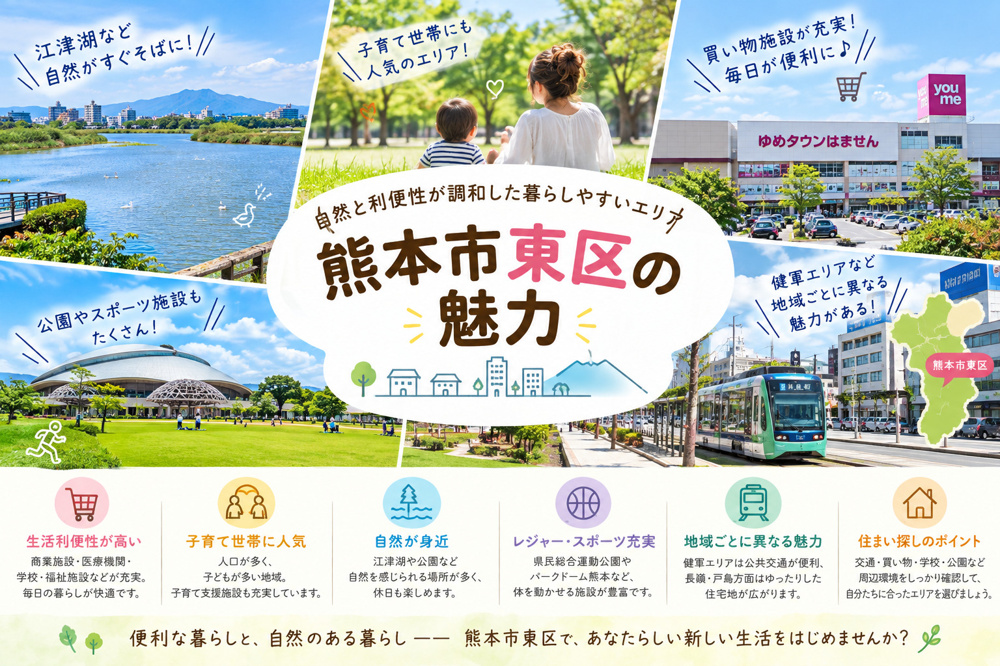 熊本市東区の魅力の画像