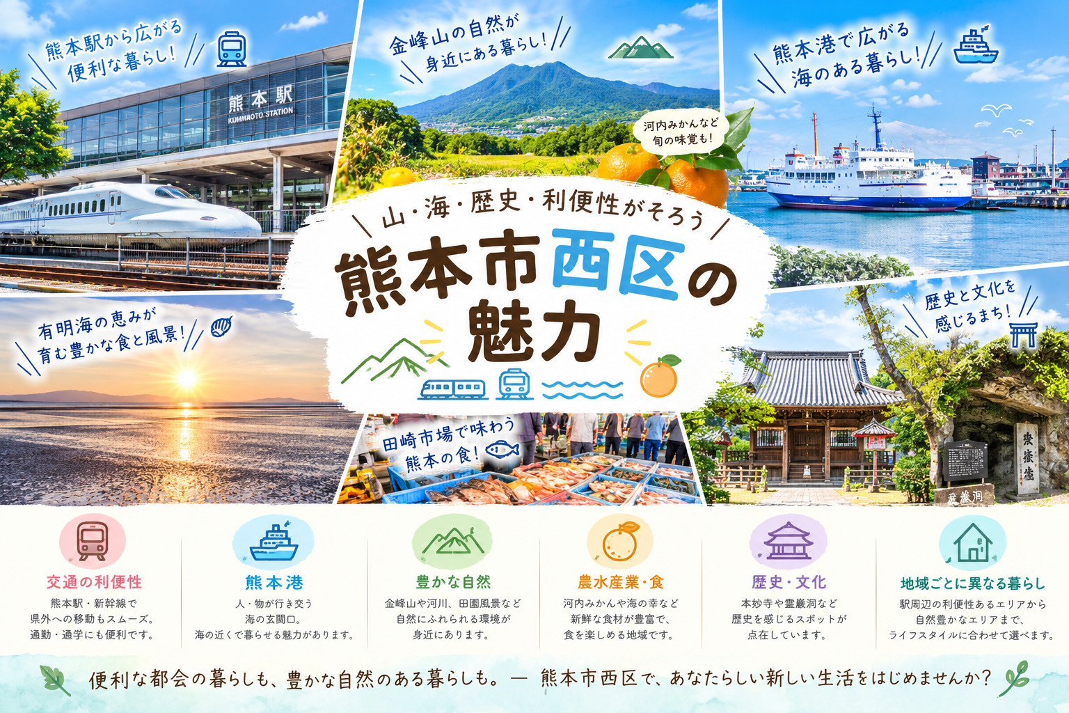 熊本市西区の魅力の画像