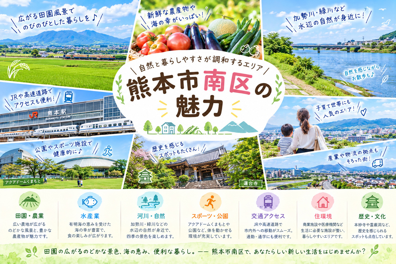 熊本市南区の魅力の画像