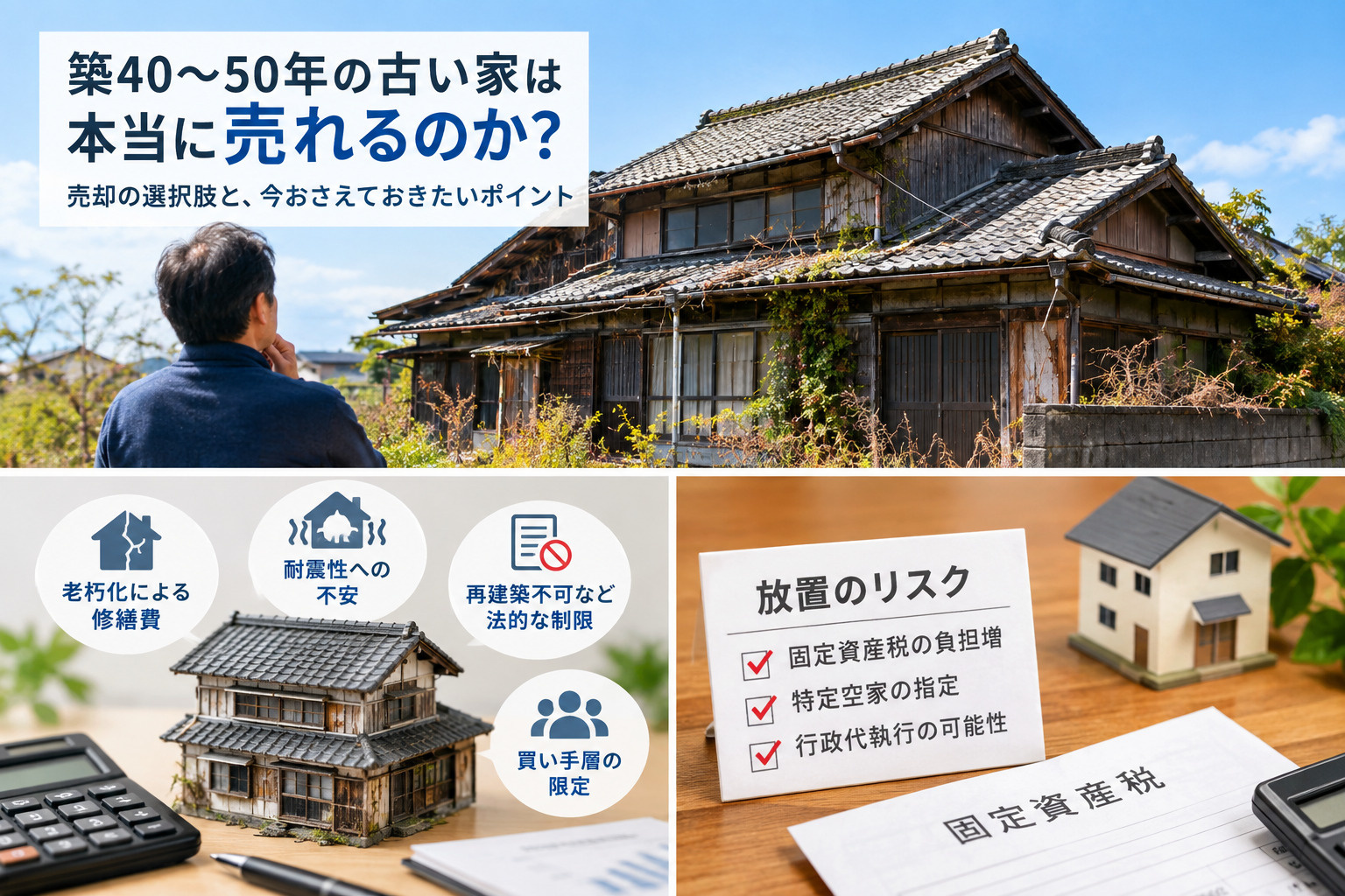 築古古民家は売れるのか不安な方へ!早期売却で買い手を逃さず業者買取も検討をの画像