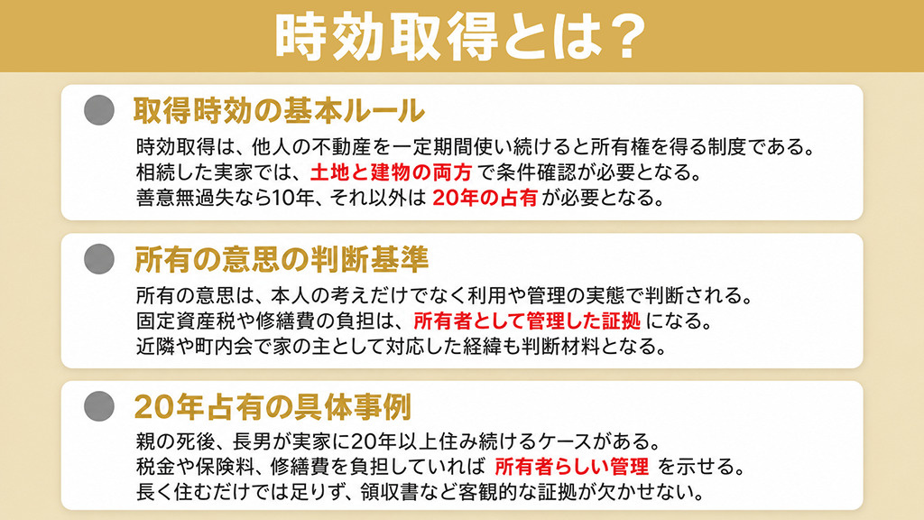 時効取得とは？