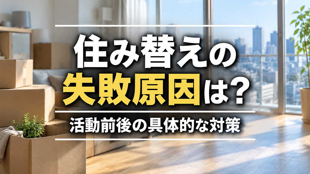住み替えの失敗原因は？活動前後の具体的な対策