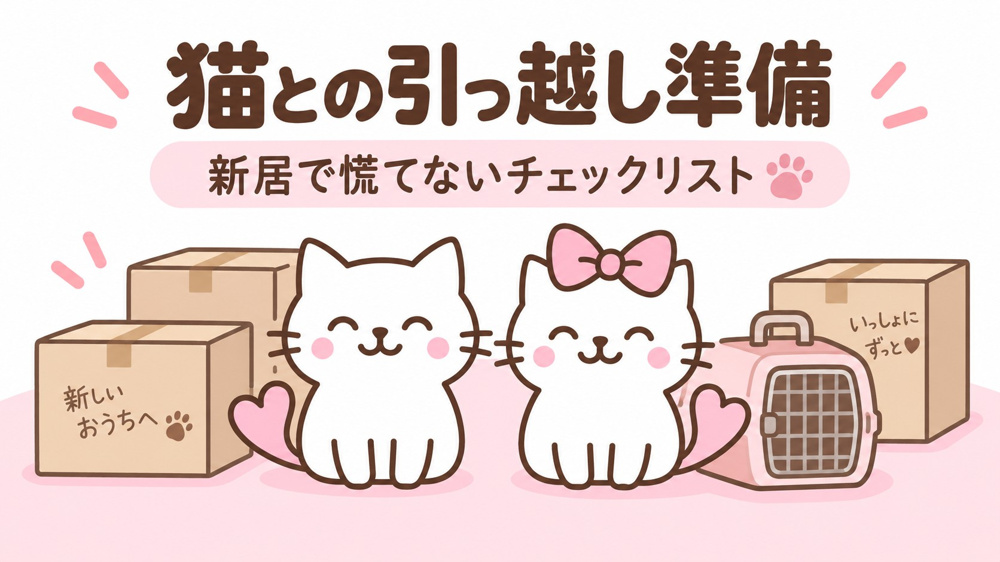 猫との引っ越し準備リスト｜福岡の猫可賃貸へ入居する前に確認したいことの画像