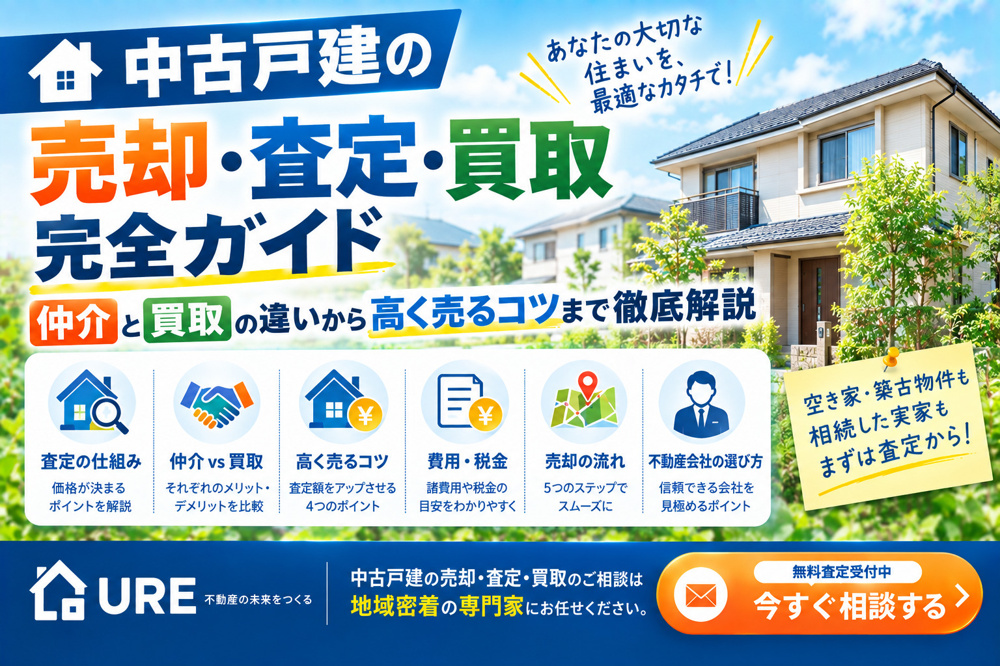 中古戸建の売却・査定・買取の完全ガイド：仲介と買取の違いから高く売るコツまで徹底解説の画像