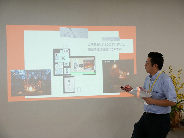 熱弁するチームA