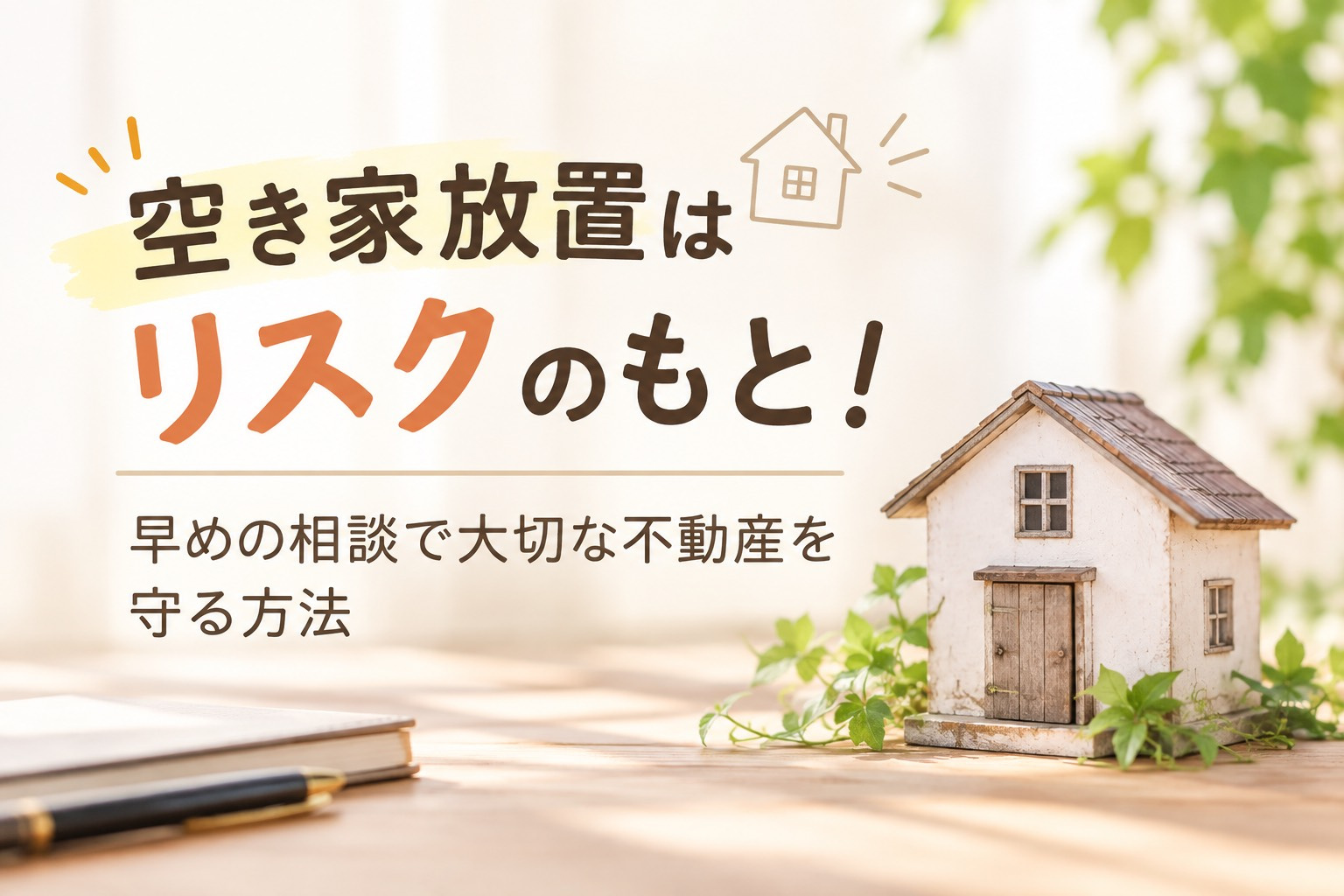 空き家放置はリスクのもと! 早めの相談で大切な不動産を守る方法の画像
