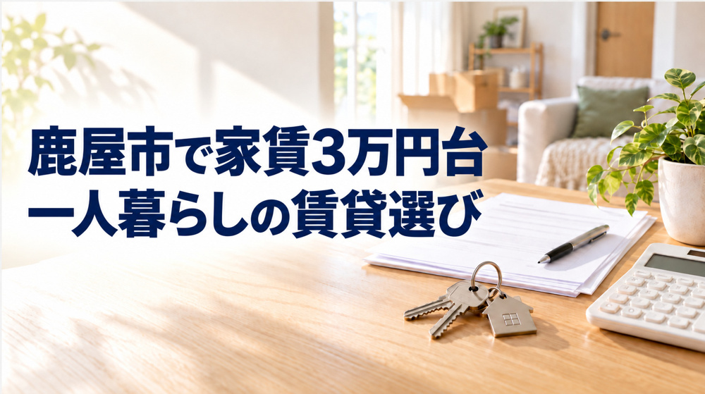 鹿屋市で賃貸一人暮らしを検討中の方へ！家賃3万円台で抑える物件選びのコツを解説の画像