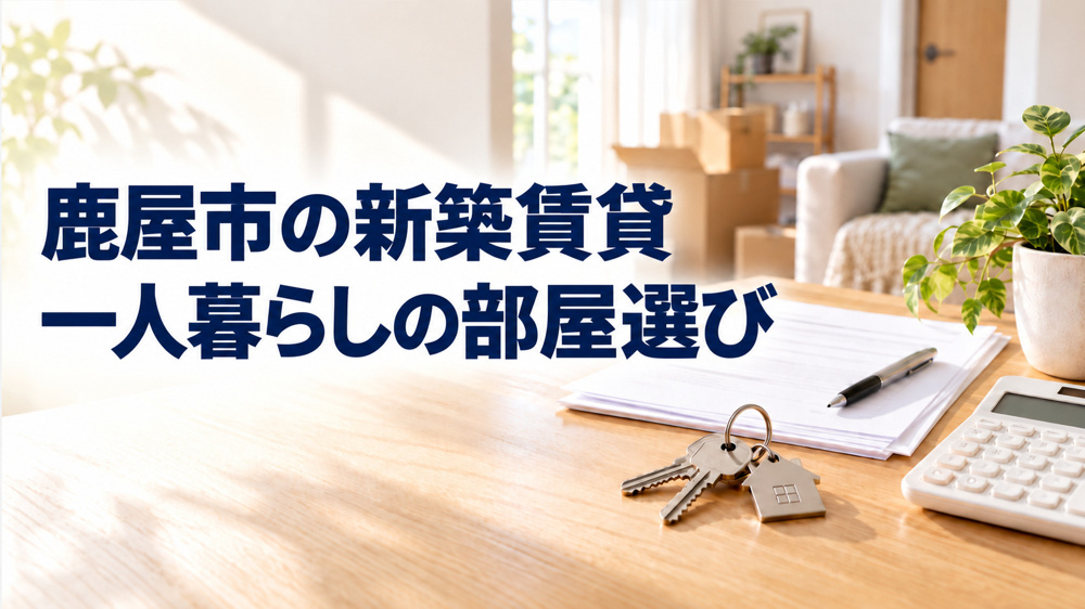 鹿屋市で新築一人暮らしを始めたい方へ！賃貸アパート選びの軸と理想の探し方の画像