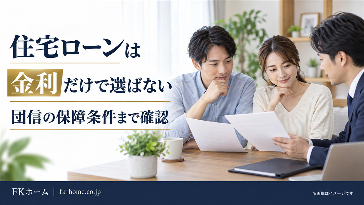住宅ローンは金利だけで選ばない|団信の保障内容まで確認したい理由の画像