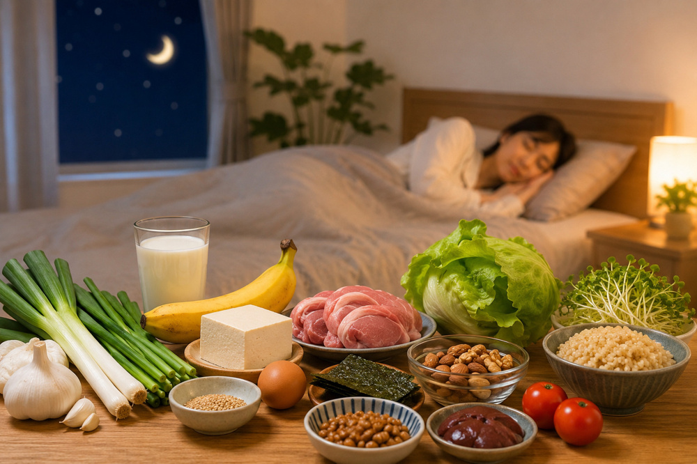 まだまだ寝苦しい夜に！快眠をサポートする7大成分とおすすめ食材の画像