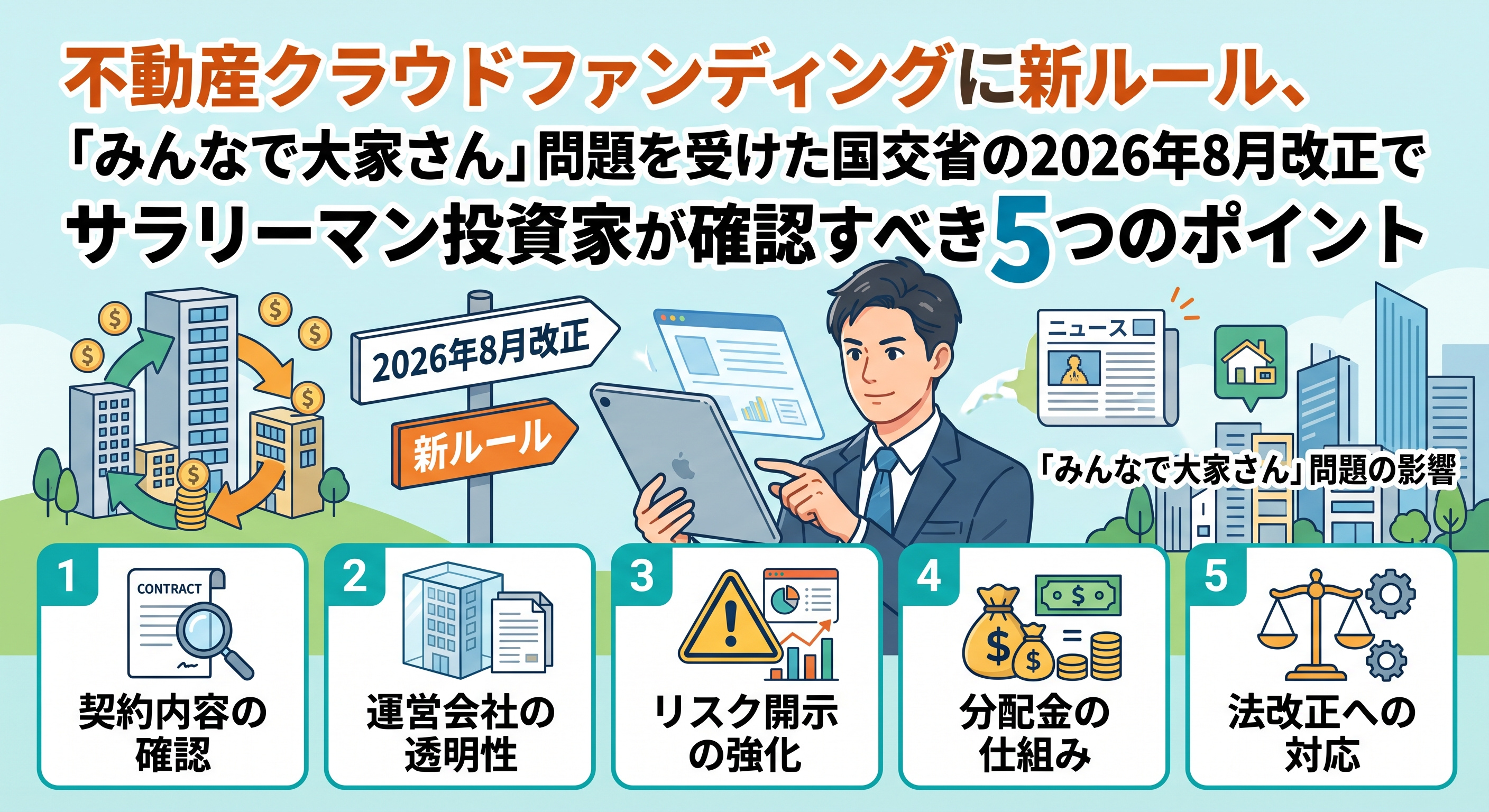 不動産クラファン新ルール、「みんなで大家さん」問題が発端の画像