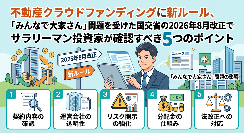 不動産クラファン新ルール、「みんなで大家さん」問題が発端の画像