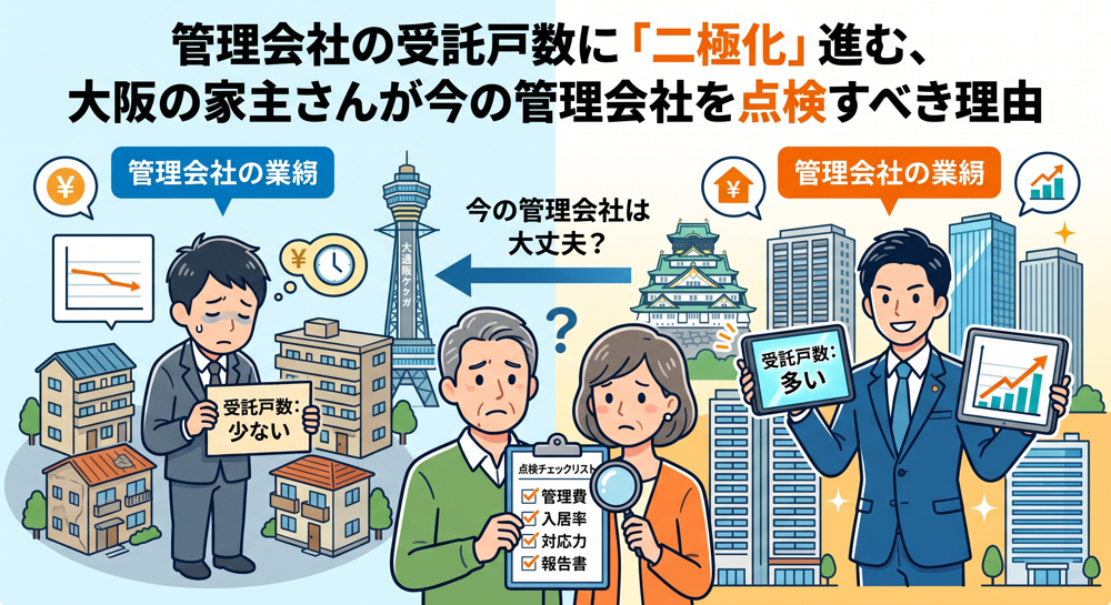 大手88%増・小規模39%、大阪家主が管理会社を点検すべき理由の画像