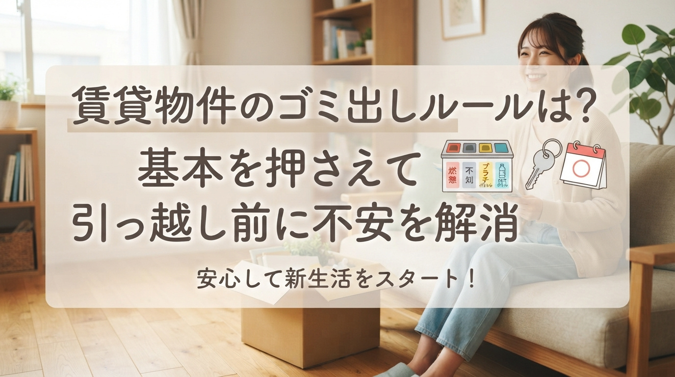 賃貸物件のゴミ出しルールは？基本を押さえて引っ越し前に不安を解消の画像