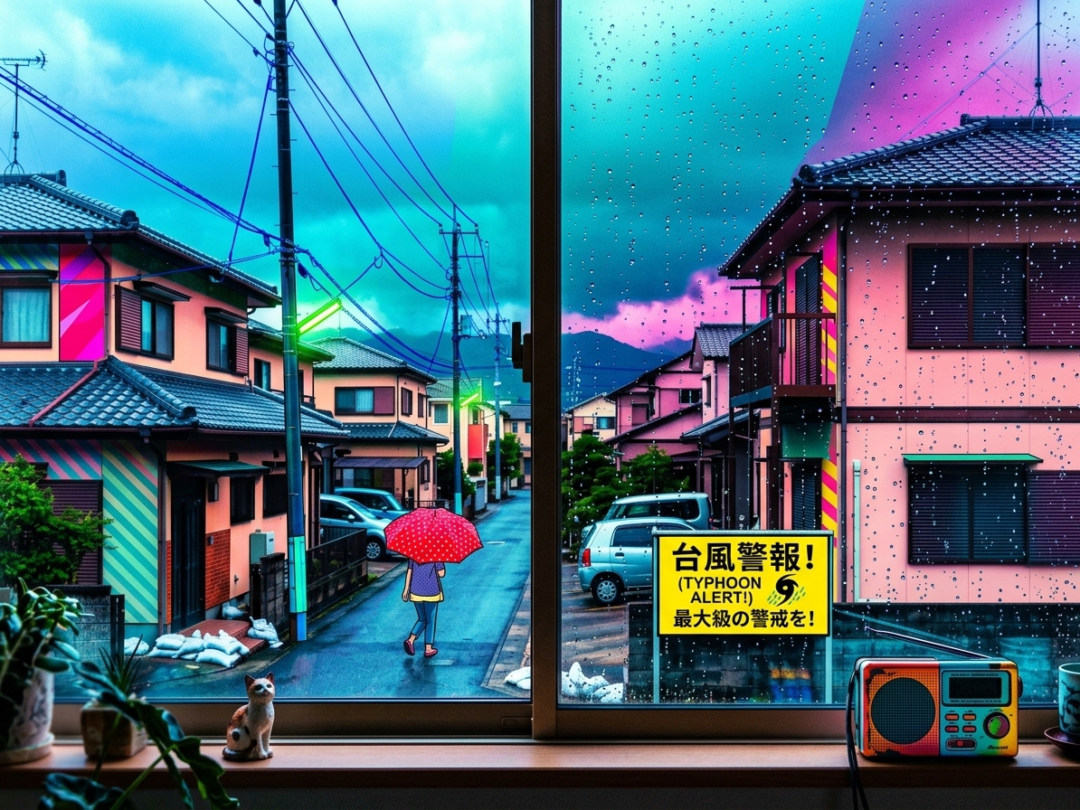 昨日は平和だったのに…台風に警戒していきましょう!の画像