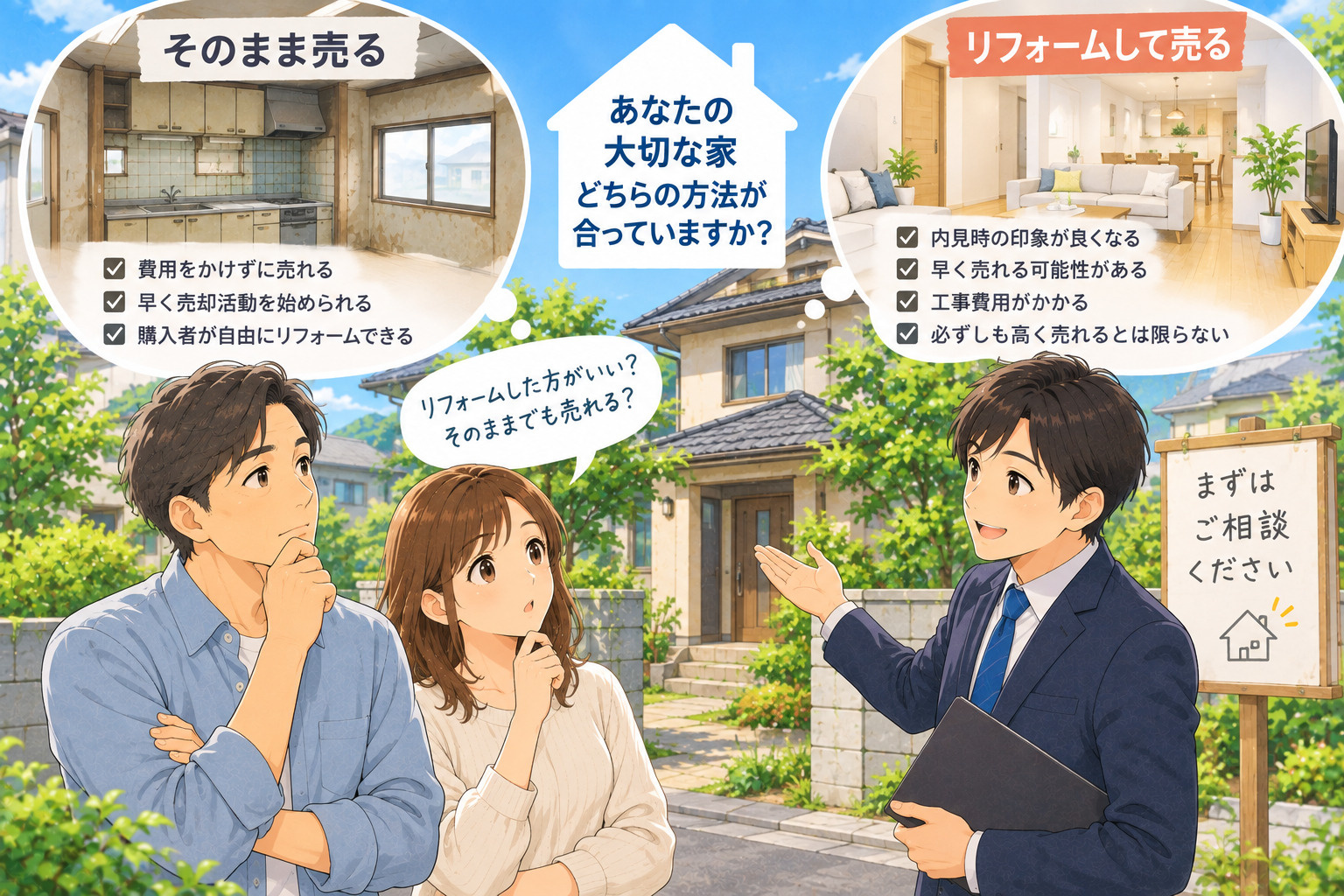 家を売る前にリフォームした方がいい?そのまま売る場合との違いの画像