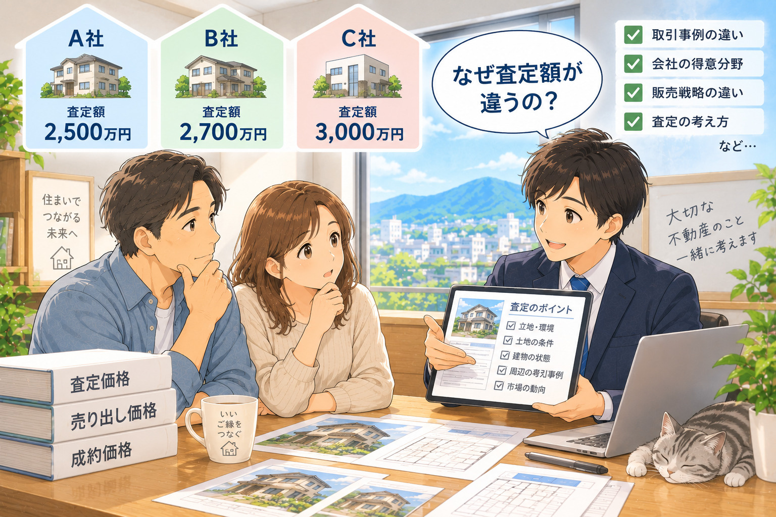不動産会社によって査定額が違うのはなぜ?高い査定額が正解とは限らない理由の画像