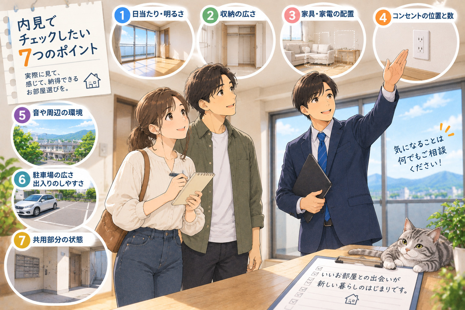 賃貸物件の内見で確認したいポイント7選の画像
