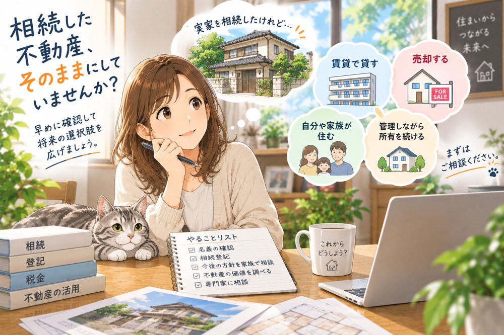 相続した不動産、そのままにしていませんか？早めに確認しておきたいことの画像
