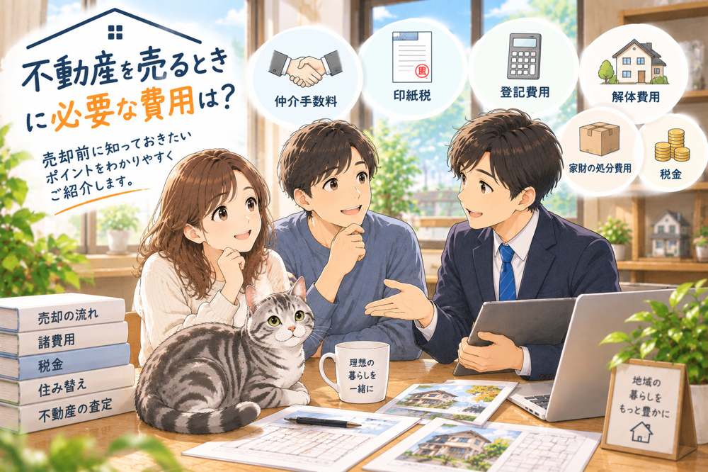 不動産を売るときに必要な費用は？仲介手数料や税金などを解説｜長野市 正木屋の画像
