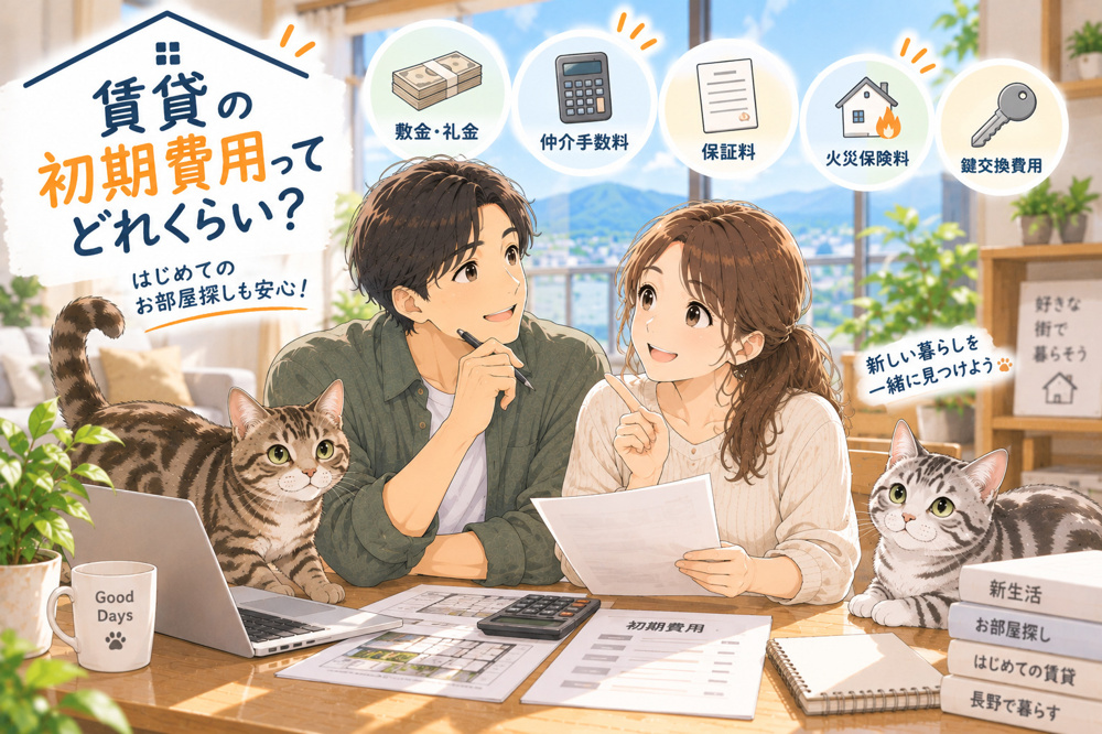 賃貸物件の初期費用はいくら？契約前に確認したい費用を解説｜長野市 正木屋の画像