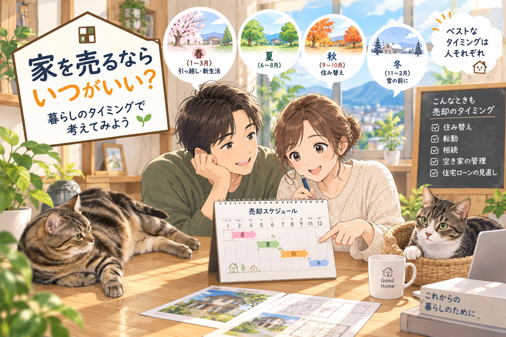 家を売るならいつがいい？不動産売却のタイミングを考えるポイント｜長野市 正木屋の画像