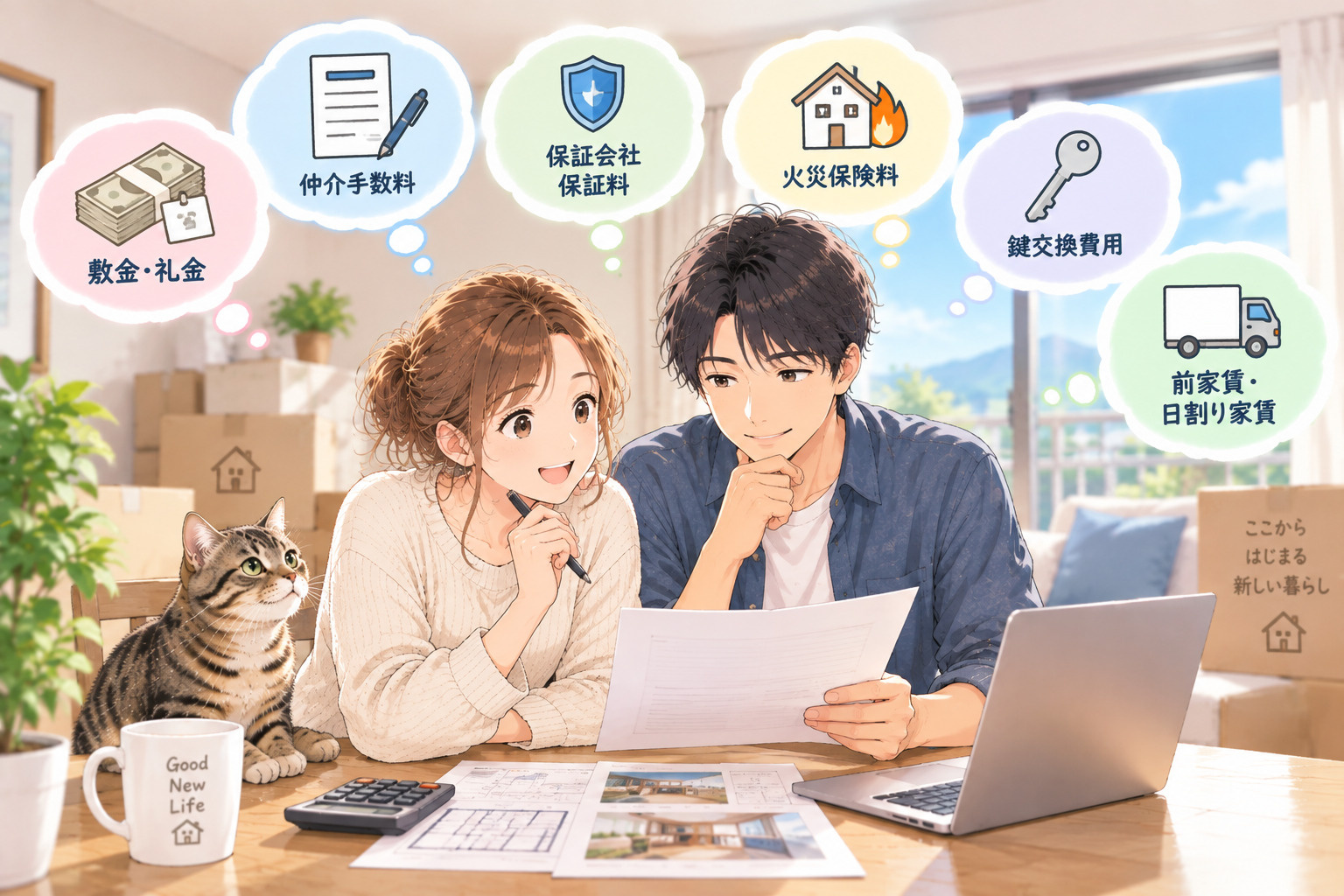 賃貸の初期費用はいくら?契約前に確認したい費用をわかりやすく解説|長野市 正木屋の画像