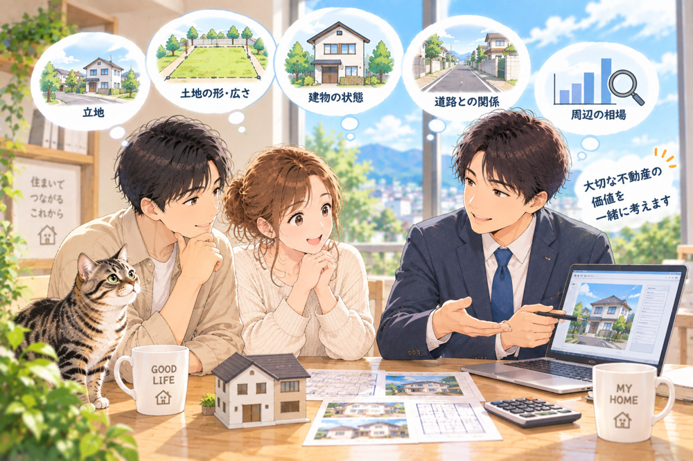 不動産査定は何を見る？家や土地の価格が決まるポイント｜長野市 正木屋の画像
