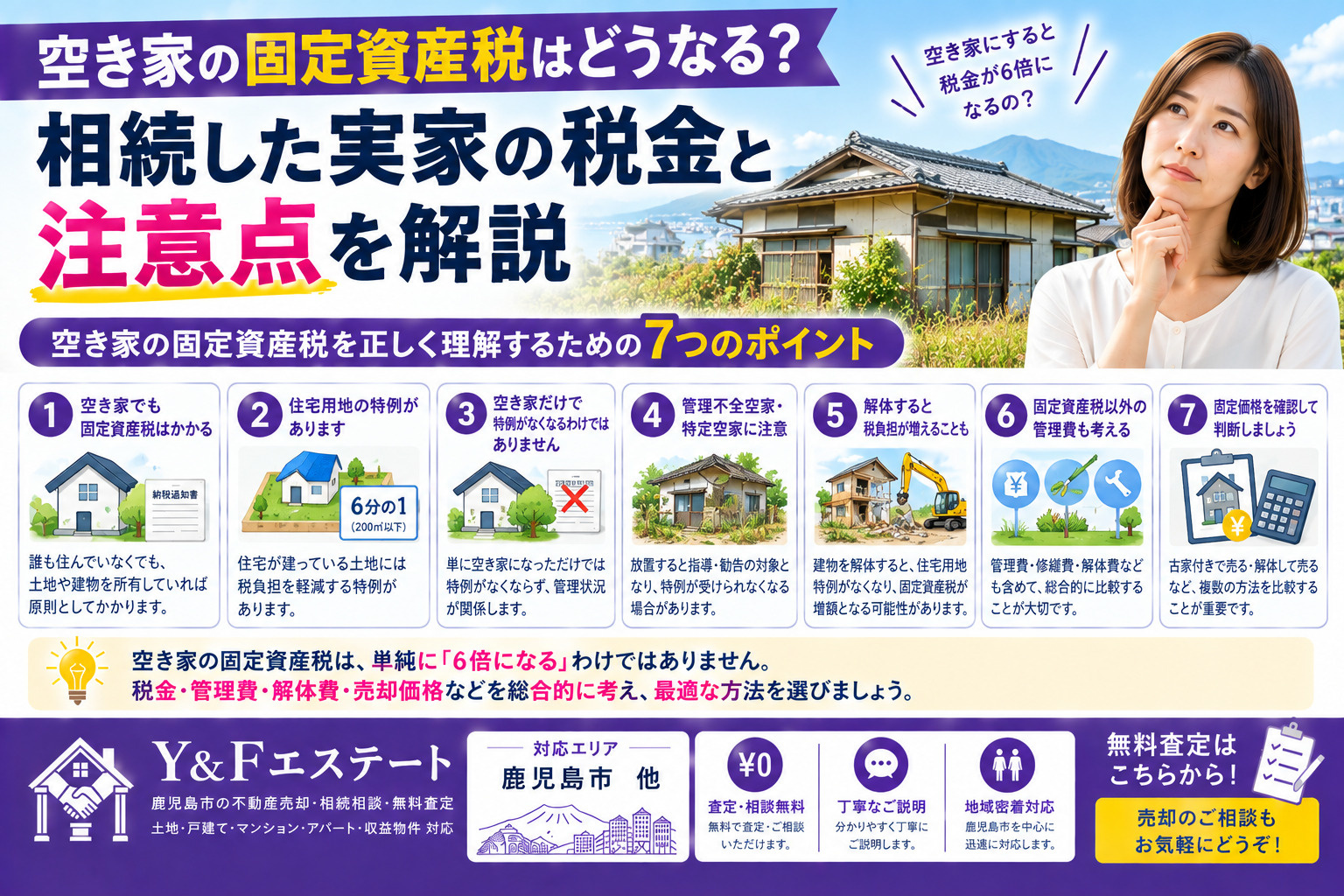 空き家の固定資産税はどうなる?所有者が知っておきたい7つのポイントの画像