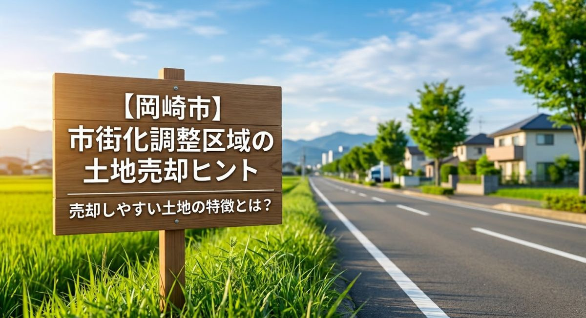 「市街化調整区域だから売れない?」そんなことはありません!売却しやすい土地の3つの条件の画像