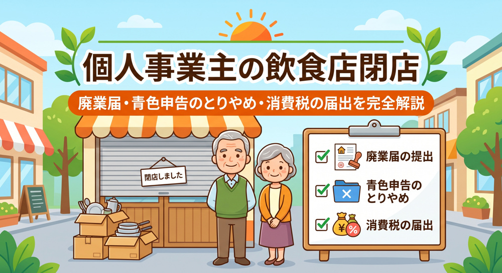 飲食店の廃業、個人事業主が出す「３つの届出書」とはの画像