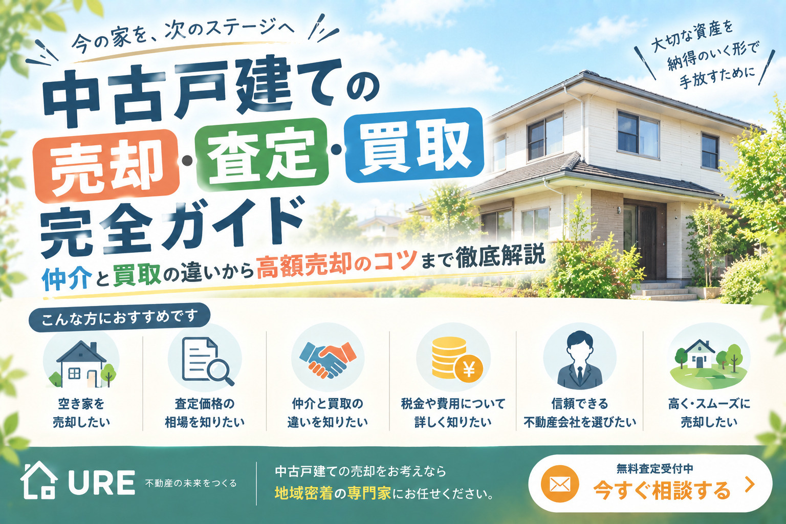 空き家の売却・査定・買取完全ガイド:放置リスクから仲介・買取の選択、高額売却のコツまで徹底解説の画像