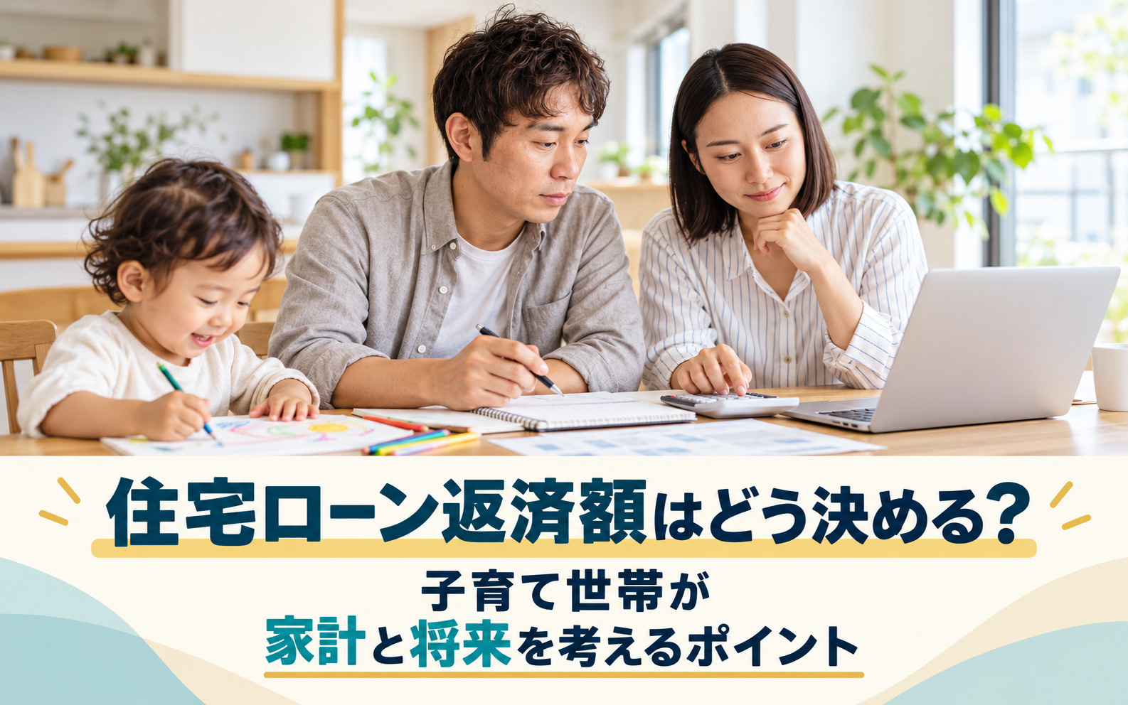 住宅ローン返済額はどう決める？子育て世帯が家計と将来を考えるポイントの画像