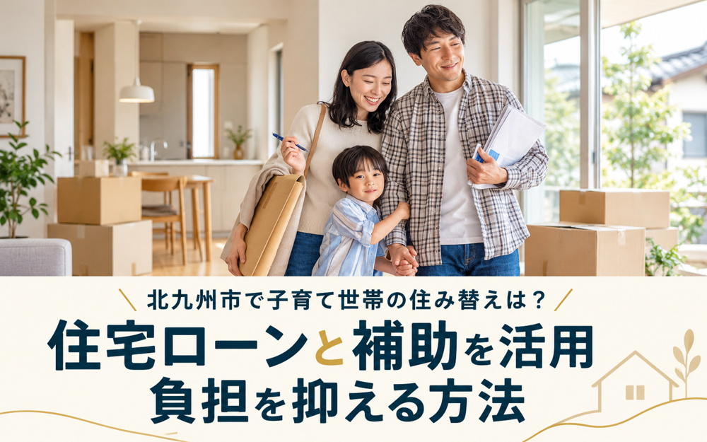 北九州市で子育て世帯の住み替えは？住宅ローンと補助を活用して負担を抑える方法の画像