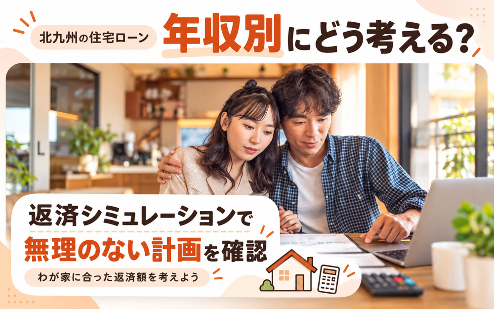 北九州の住宅ローンは年収別にどう考える？返済シミュレーションで無理のない計画を確認の画像