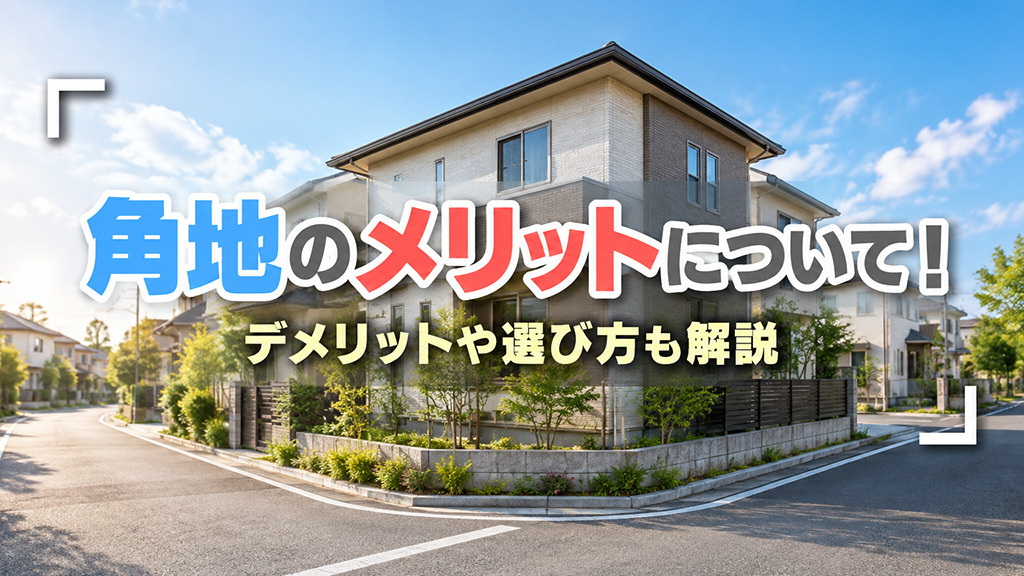 角地のメリットについて！デメリットや選び方も解説の画像