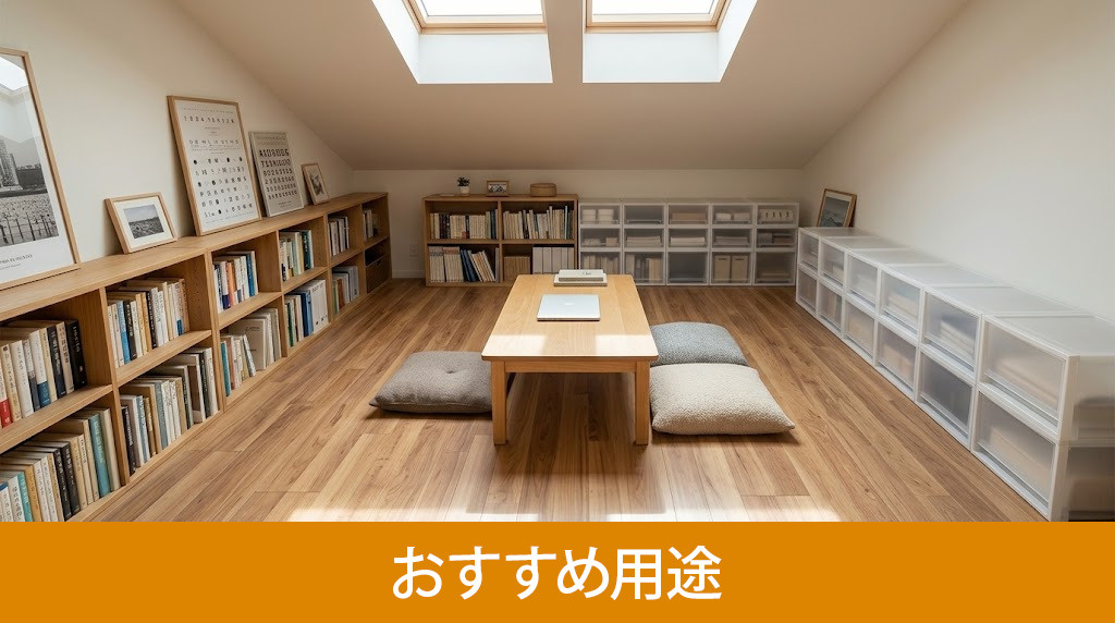 リノベーションで設けたロフトのおすすめ用途