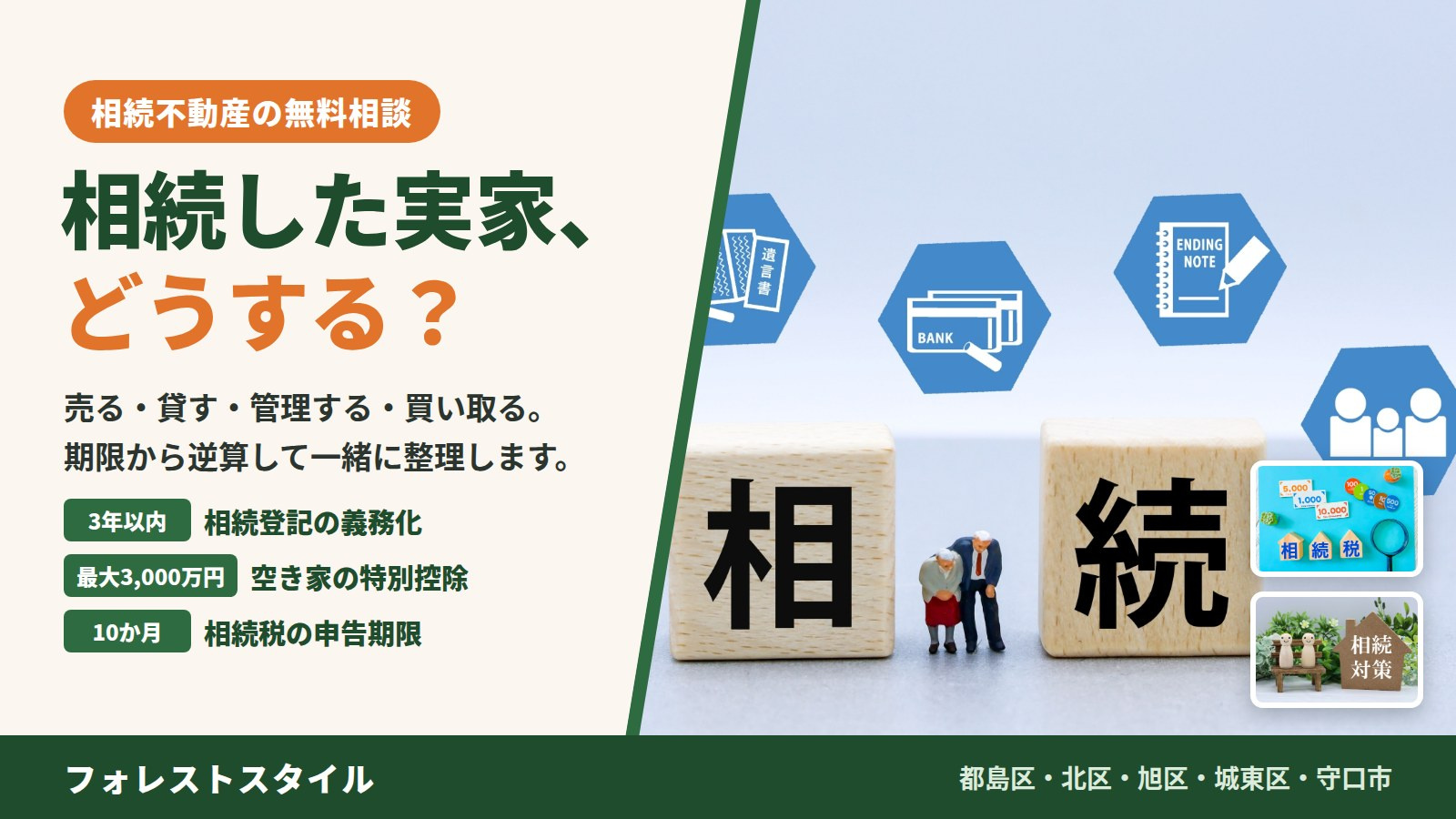 相続した不動産の売却・活用相談｜都島区・北区・旭区・城東区・守口市の画像