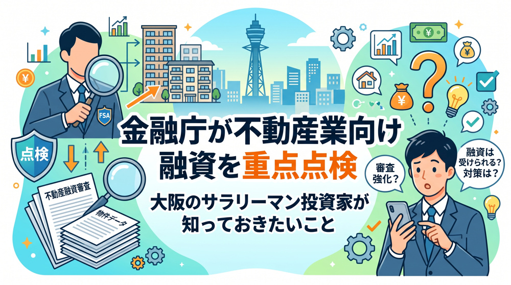 金融庁「不動産業向け融資」重点点検、投資家が備えるべきことの画像