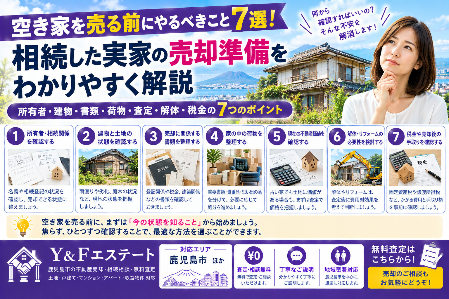 空き家を売る前にやるべきこと7選!売却前に確認しておきたいポイントを解説の画像