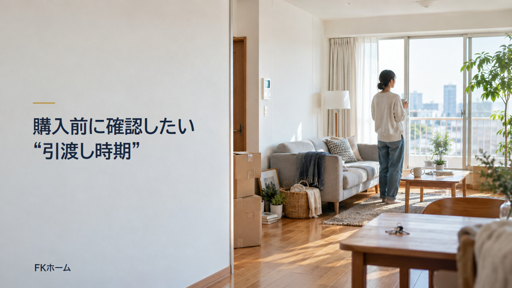 購入申込前に「引渡し時期」を確認する理由｜賃貸解約・住宅ローン・引っ越しを逆算して考えるの画像
