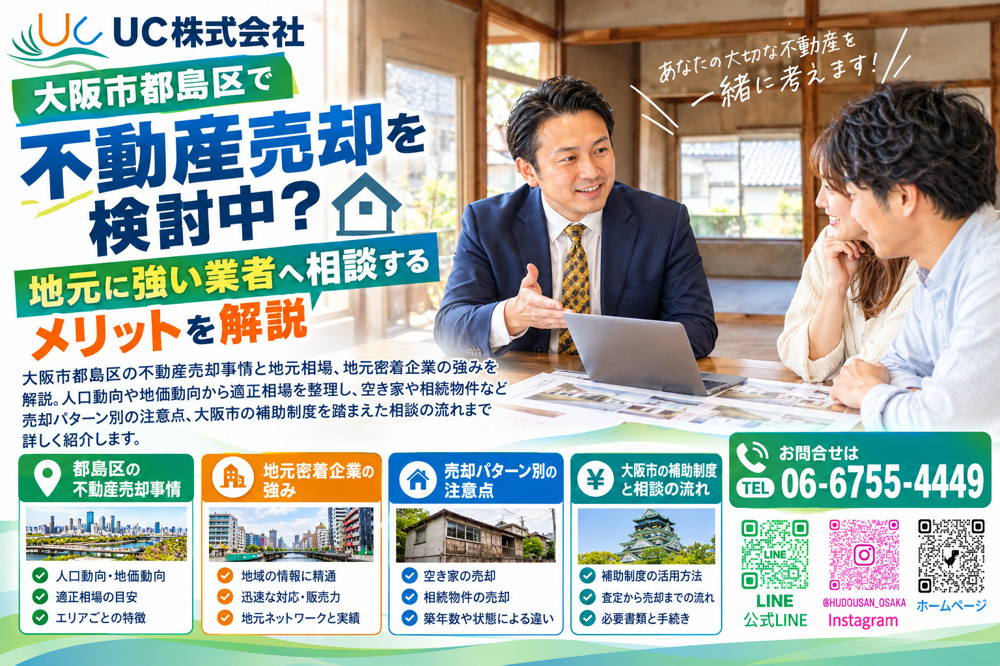 大阪市都島区で不動産売却を検討中？地元に強い業者へ相談するメリットを解説の画像