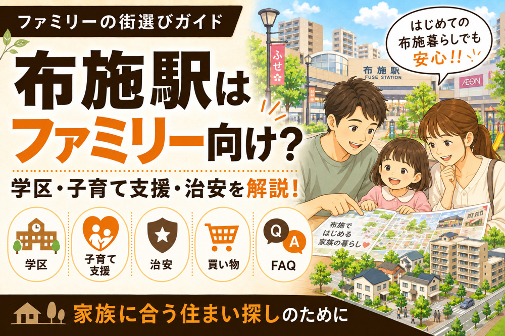 布施駅はファミリー向け？学区・子育て支援・治安を解説の画像