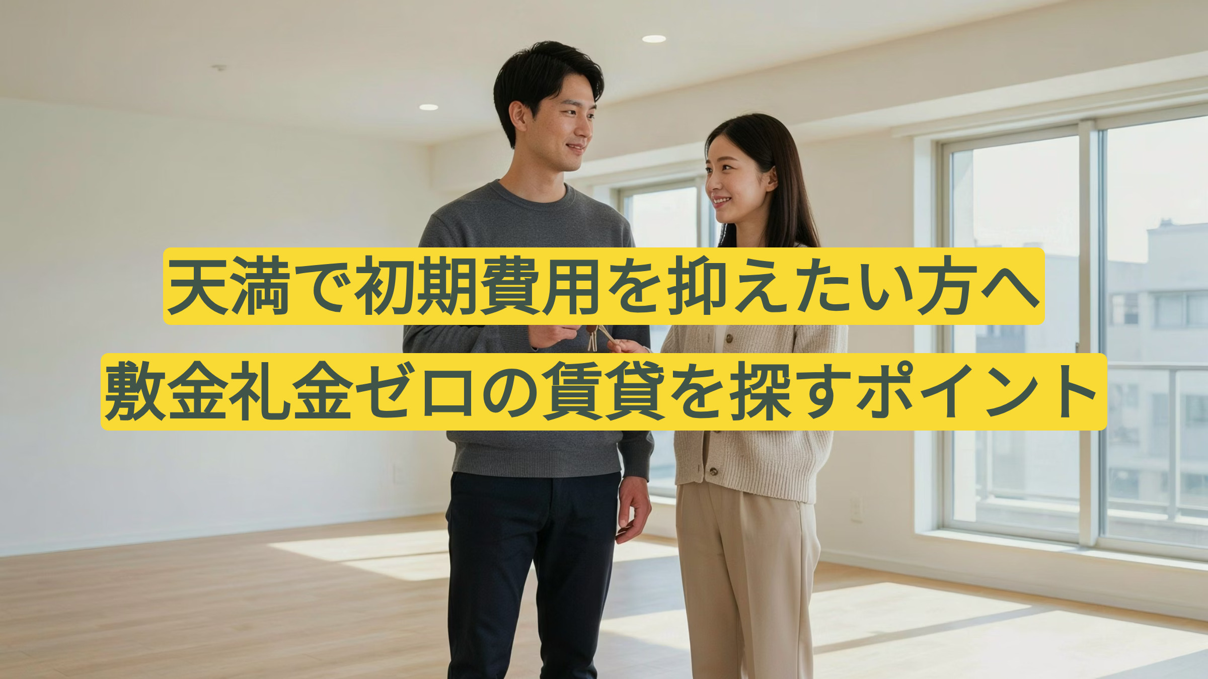 天満で初期費用を抑えたい方へ|敷金・礼金ゼロの賃貸を探すポイントの画像