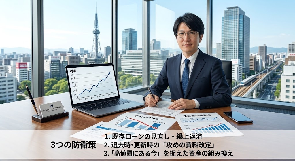 金利ある世界へ突入｜名古屋の収益物件オーナーが直面する「イールドギャップ縮小」と今取るべき3つの防衛策の画像
