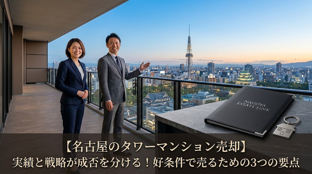 【名古屋のタワーマンション売却】実績と戦略が成否を分ける！良い条件で売るための3つの要点の画像