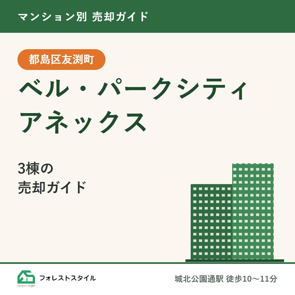 【ベル・パークシティアネックス】売却のポイントと管理状態｜センター・ウエスト・イースト棟・城北公園通駅の画像