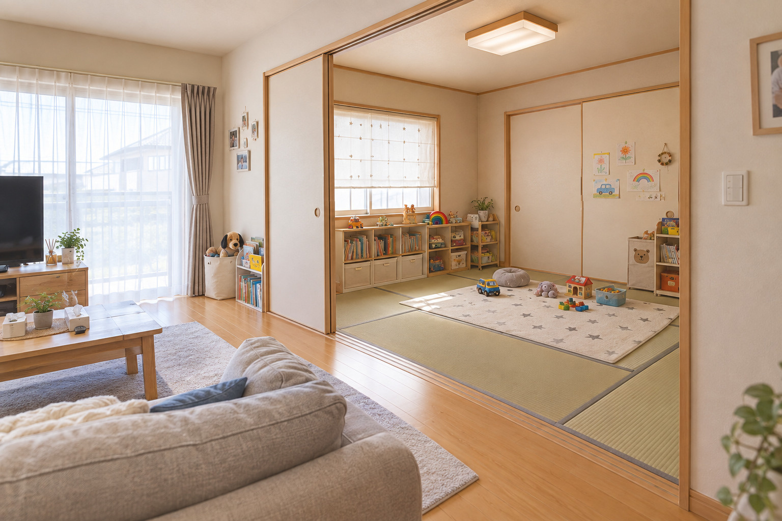 リビング隣の和室は便利?分譲住宅に実際に住んで感じたメリット・後悔ポイントの画像