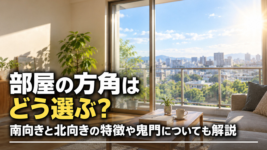 部屋の方角はどう選ぶ？南向きと北向きの特徴や鬼門についても解説の画像