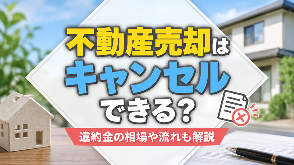 不動産売却はキャンセルできる？違約金の相場や流れも解説の画像